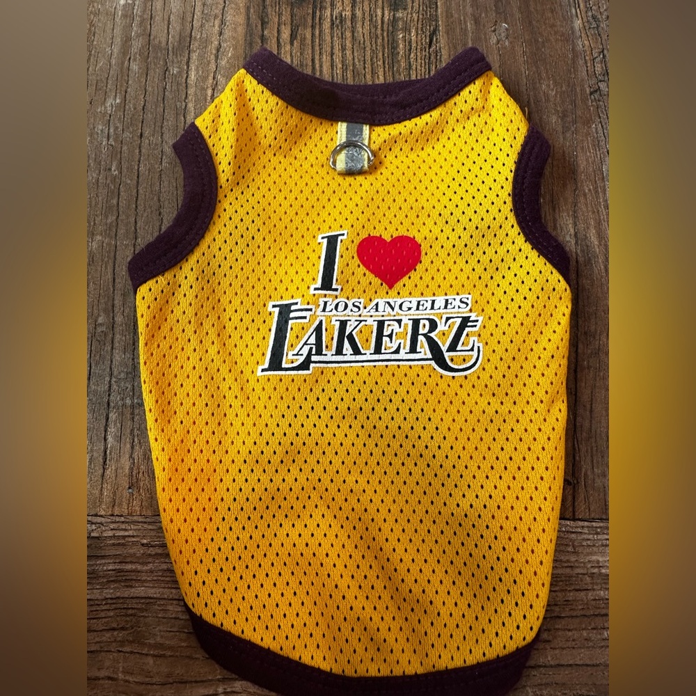 Yellow and Purple Dog Sports Jersey
